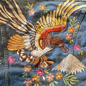 Vintage levi’s embroidered jacket